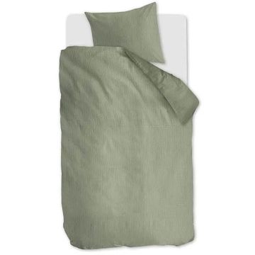 null Wave Grey Green Dekbedovertrek