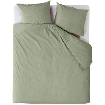 null Wave Grey Green Dekbedovertrek