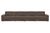 BePureHome Date Rib 4-zitsbank Mud
