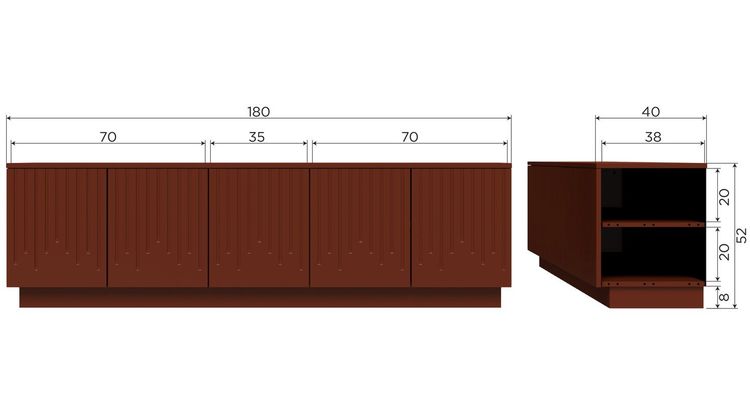 BePureHome Pencil TV-meubel