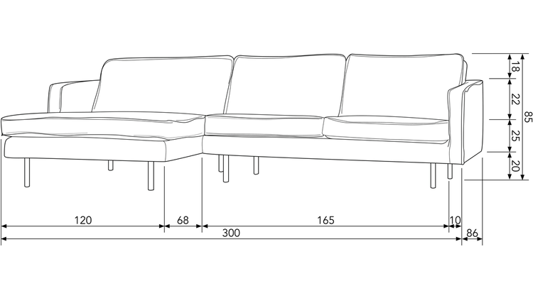 BePureHome Rodeo Links Loungebank