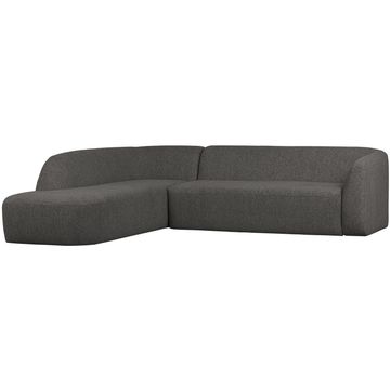 BePureHome Sloping Grey/Black Melange Hoekbank