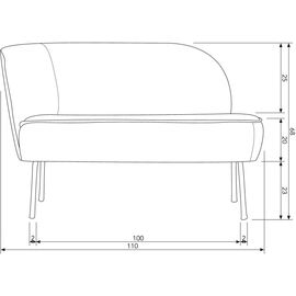 BePureHome Vogue Links Lounge Fauteuil