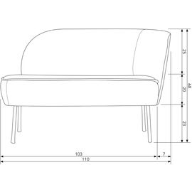BePureHome Vogue Rechts Lounge Fauteuil