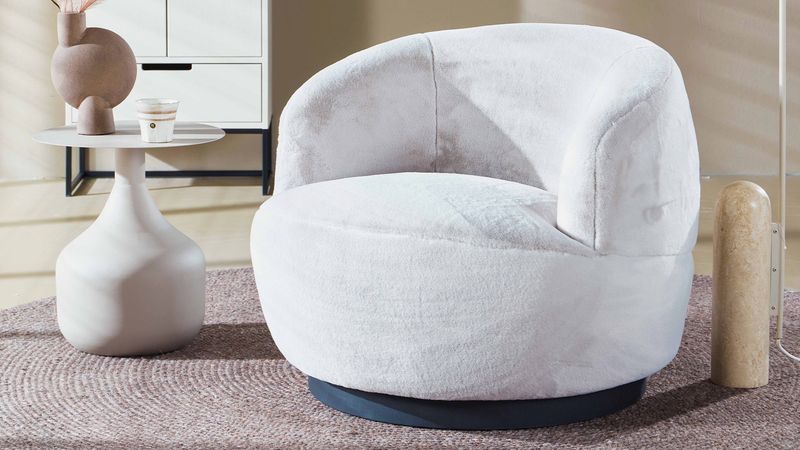 BePureHome Woolly Fluffy Draaifauteuil