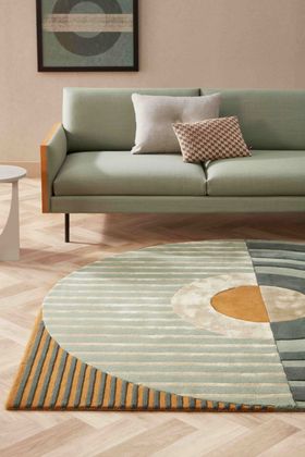 Brinker Carpets Fano Girare Green Vloerkleed