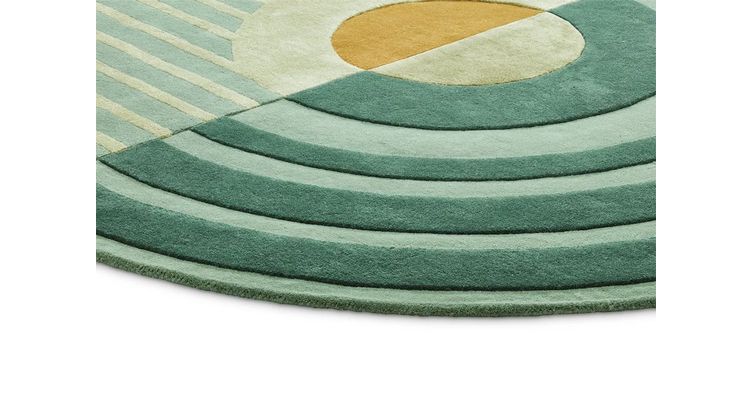 Brinker Carpets Fano Girare Green Vloerkleed
