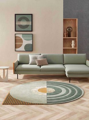 Brinker Carpets Fano Girare Green Vloerkleed