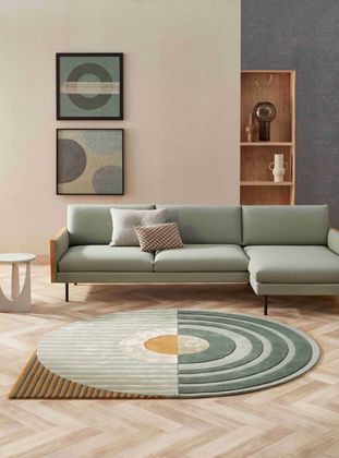 Brinker Carpets Fano Girare Green Vloerkleed