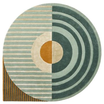 Brinker Carpets Fano Girare Green Vloerkleed