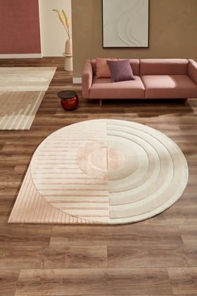 Brinker Carpets Fano Girare White Beige Vloerkleed