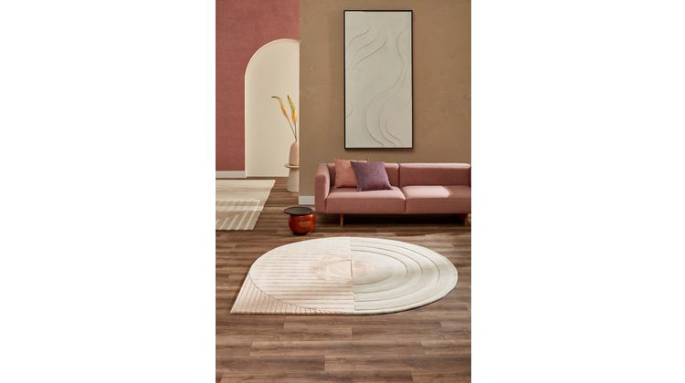 Brinker Carpets Fano Girare White Beige Vloerkleed