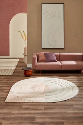 Brinker Carpets Fano Girare White Beige Vloerkleed