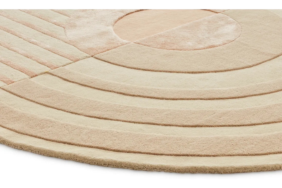 Brinker Carpets Fano Girare White Beige Vloerkleed