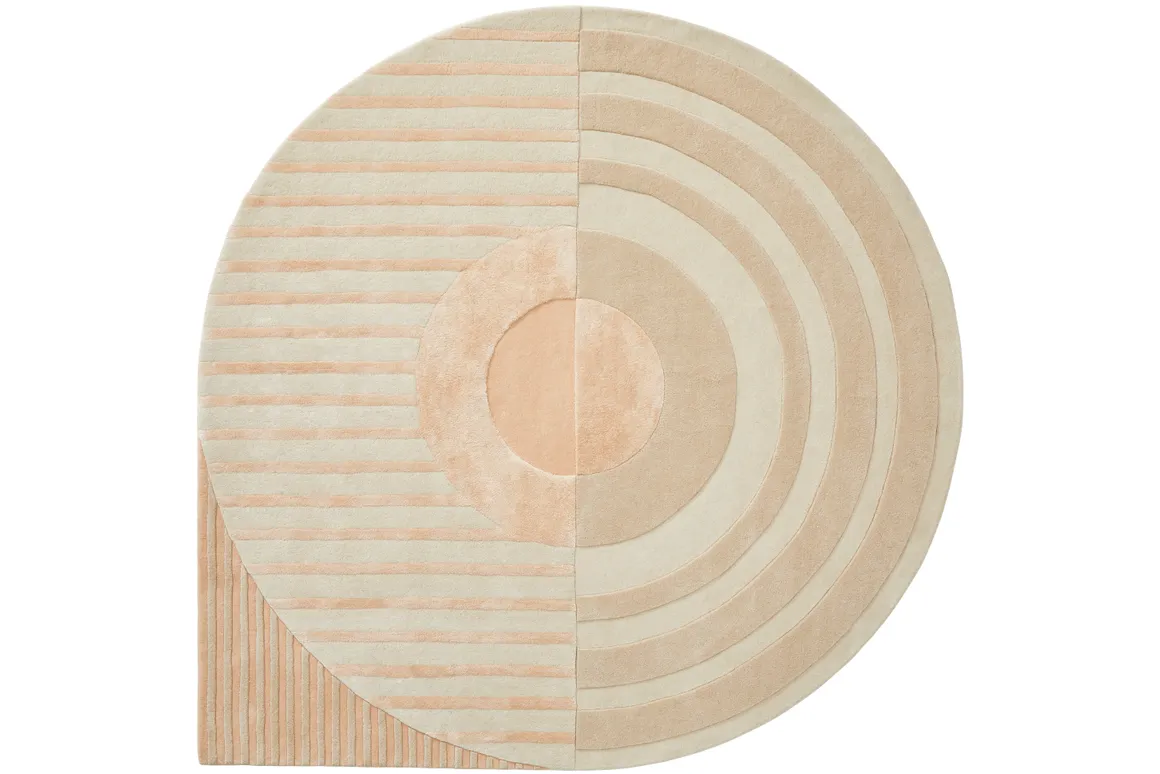 Brinker Carpets Fano Girare White Beige Vloerkleed