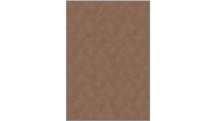 Brinker Carpets Graphix Grey, Cognac Vloerkleed