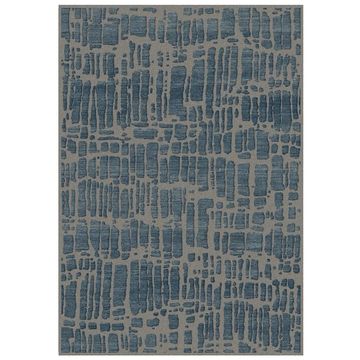 Brinker Carpets Graphix Grey, Navy Vloerkleed