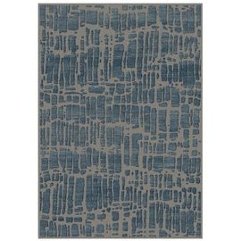 Brinker Carpets Graphix Grey, Navy Vloerkleed