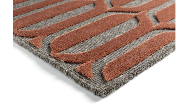 Brinker Carpets Graphix Grey, Red Vloerkleed