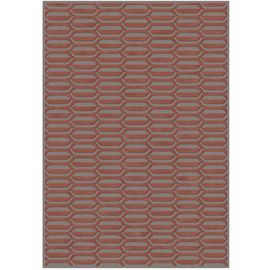 Brinker Carpets Graphix Grey, Red Vloerkleed