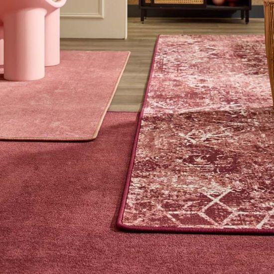 Brinker Carpets Uni Dark Red Vloerkleed