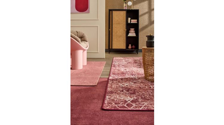Brinker Carpets Uni Dark Red Vloerkleed