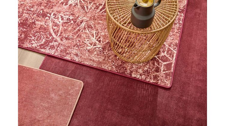 Brinker Carpets Uni Light Red Vloerkleed