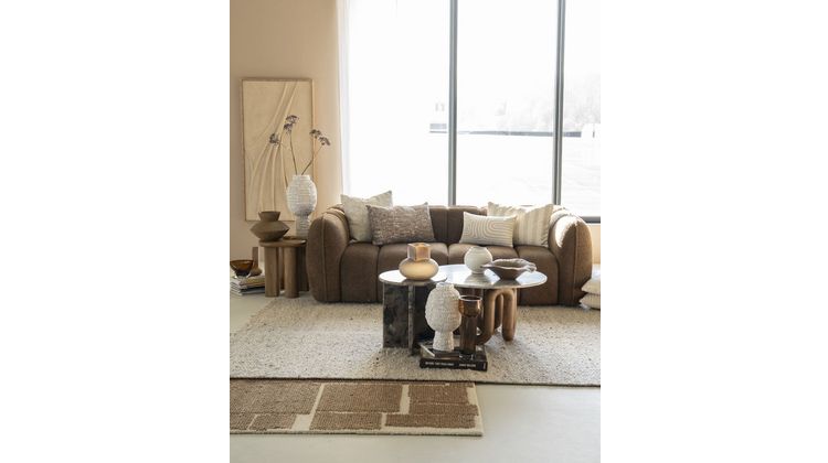 By Boo Kalme Bruin Vloerkleed