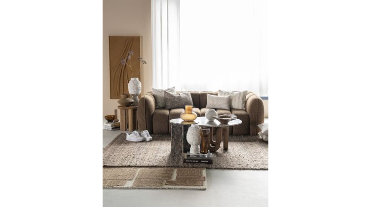 By Boo Kalme Bruin Vloerkleed