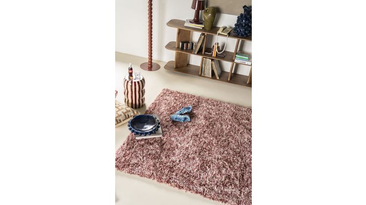 By Boo Mixi Burgundy Vloerkleed