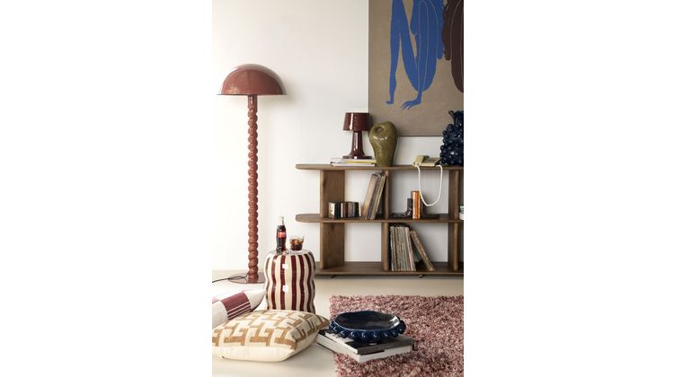 By Boo Mixi Burgundy Vloerkleed