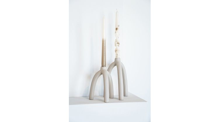 By Boo Twig Off White Kandelaar