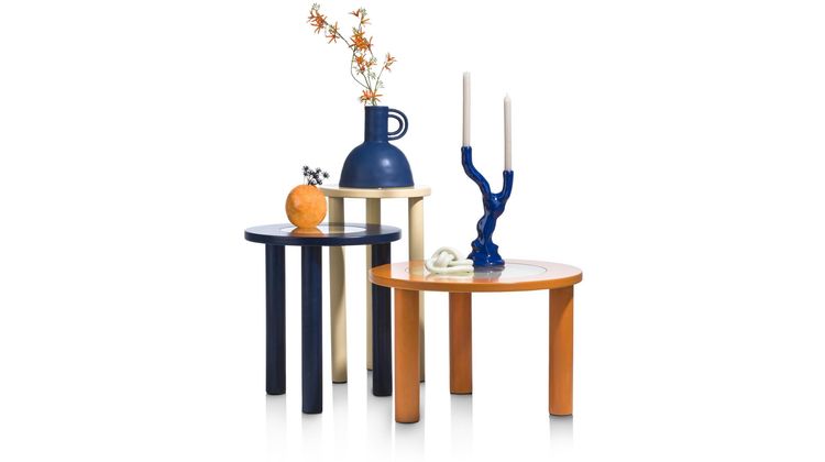 COCO maison Billy Blauw Bijzettafel