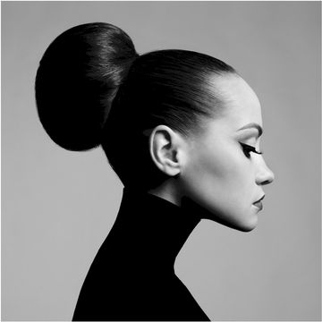 null Woman With Dot Wanddecoratie