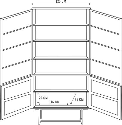 DTP Home Odeon Vitrinekast