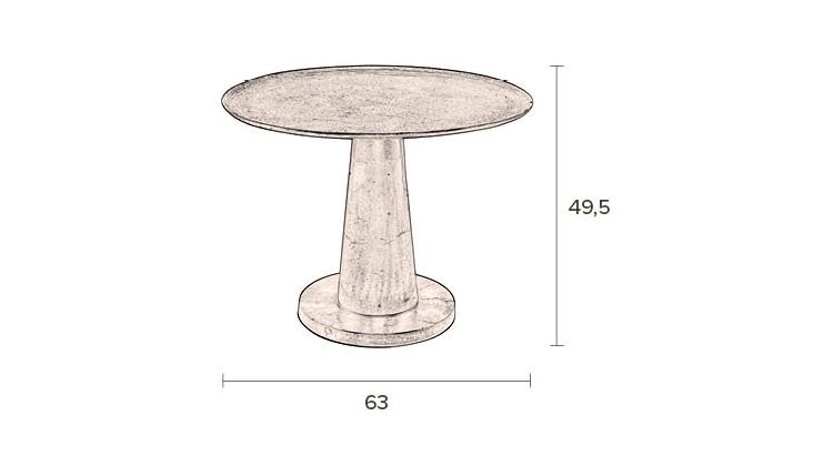 Dutchbone Brute Bijzettafel
