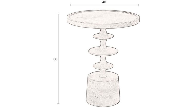 Dutchbone Cath Bijzettafel