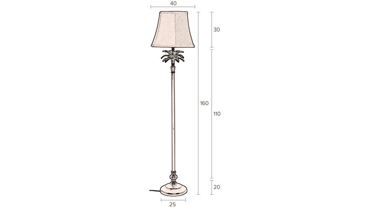 Dutchbone Cresta Vloerlamp