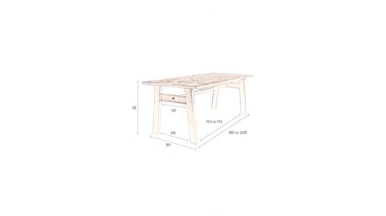 Dutchbone Crude Eetkamertafel
