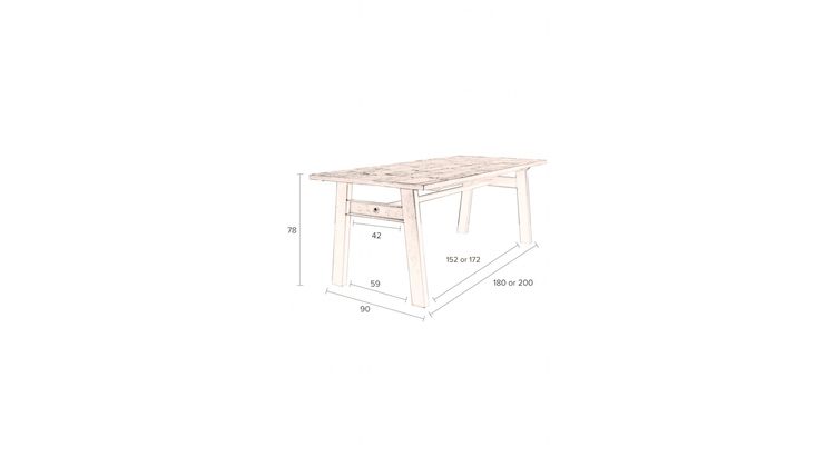 Dutchbone Crude Eetkamertafel