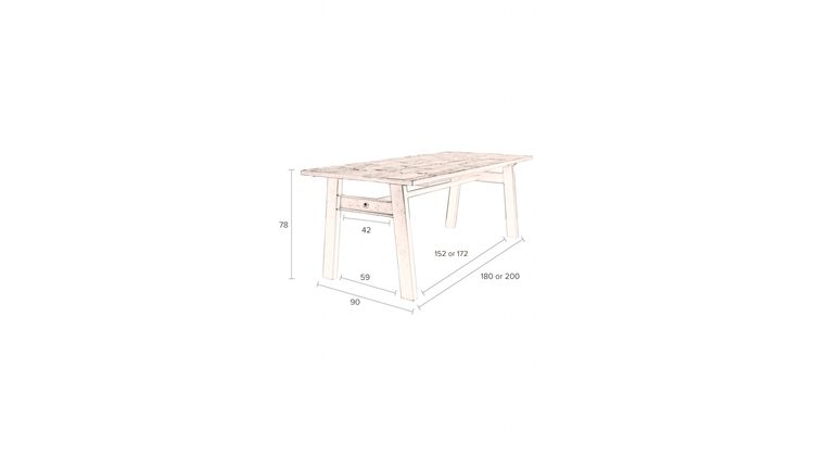 Dutchbone Crude Eetkamertafel