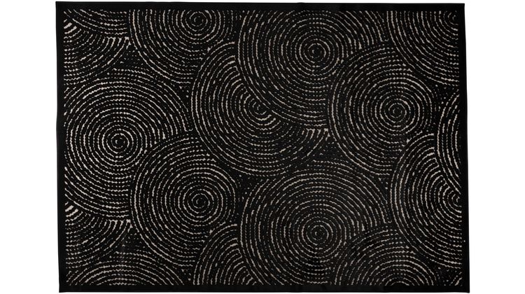 Dutchbone Dots Pure Black Vloerkleed