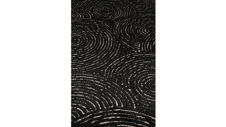 Dutchbone Dots Pure Black Vloerkleed