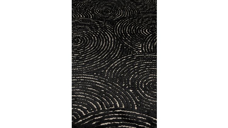 Dutchbone Dots Pure Black Vloerkleed
