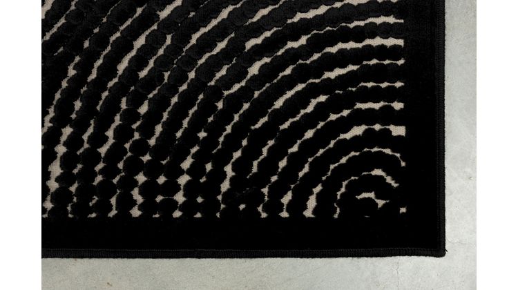 Dutchbone Dots Pure Black Vloerkleed