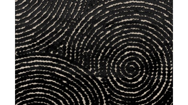 Dutchbone Dots Pure Black Vloerkleed