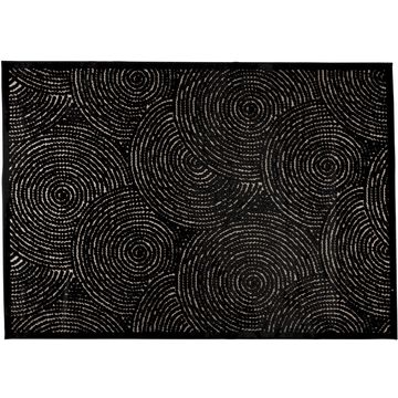 Dutchbone Dots Pure Black Vloerkleed