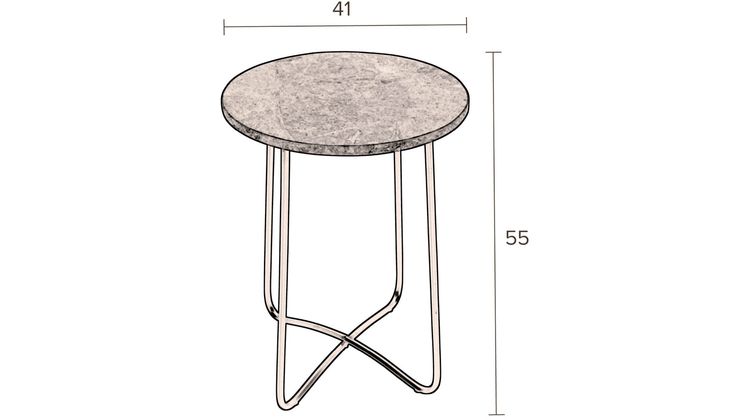 Dutchbone Emerald Bijzettafel