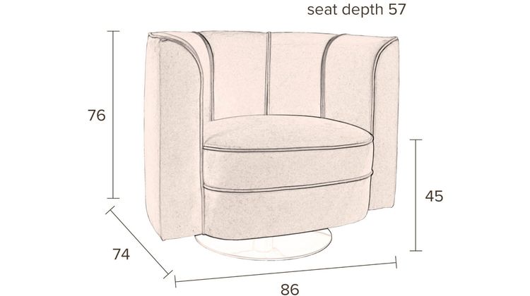 Dutchbone Flower Fauteuil