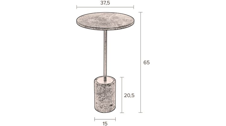 Dutchbone Gunnar Bijzettafel